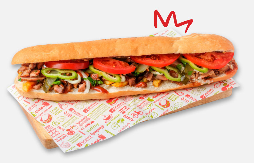 Свиная мега шаурма