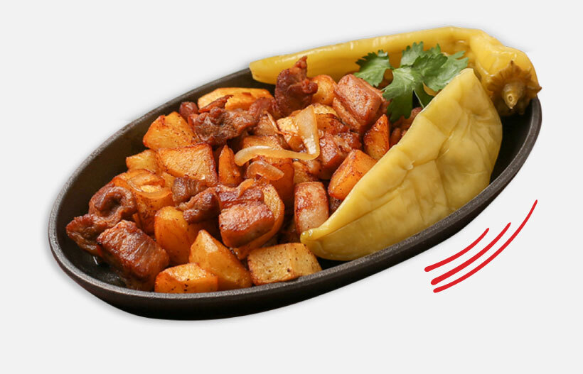 Жаркое из свинины с картошкой